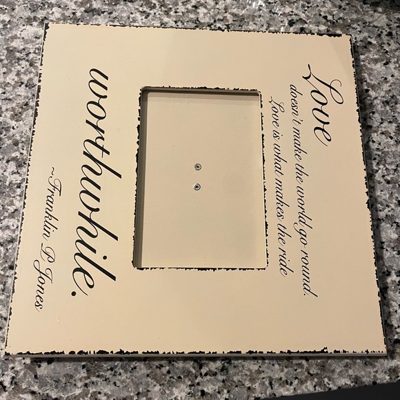 Love picture frame ‘cream’ - Picture 2 of 3